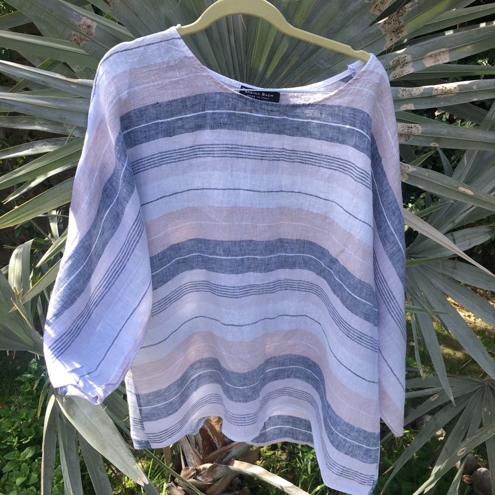 Striped linen top